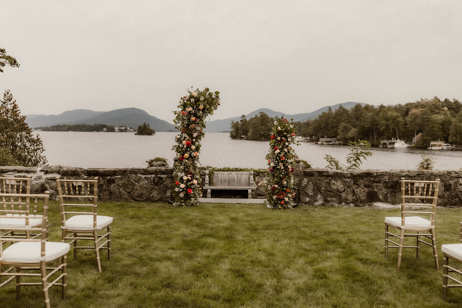 Elena and Ben share a tender moment against the backdrop of Melody Manor Resort's scenic vistas.