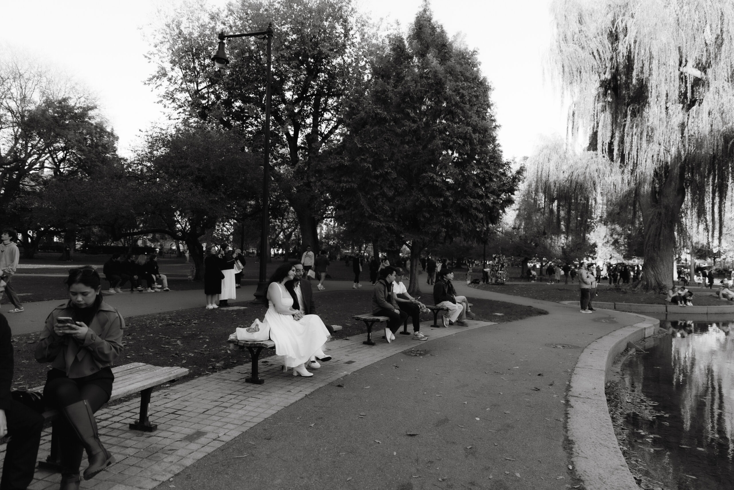 Boston engagement session capturing genuine connection and laughter