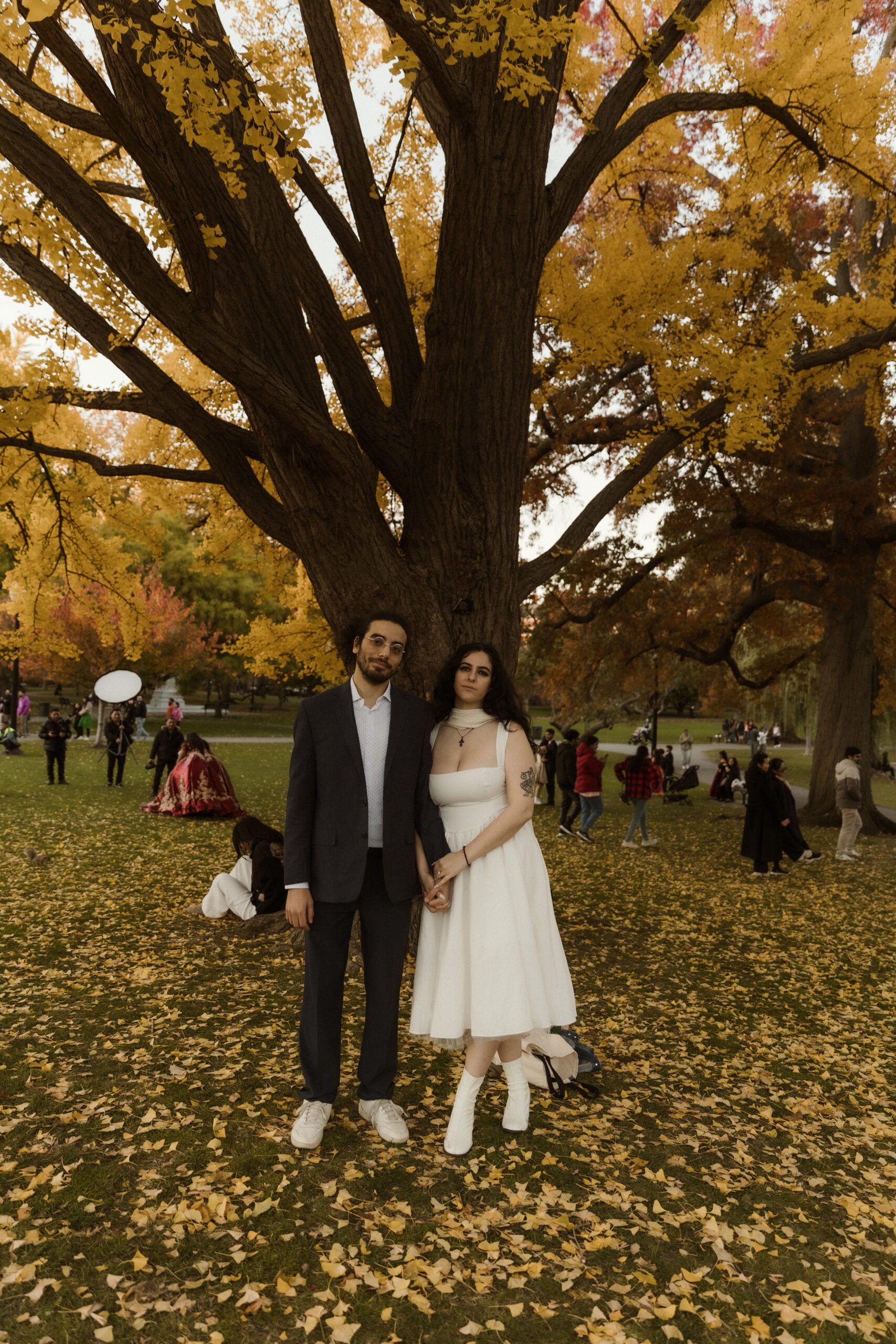 Boston engagement session capturing genuine connection and laughter