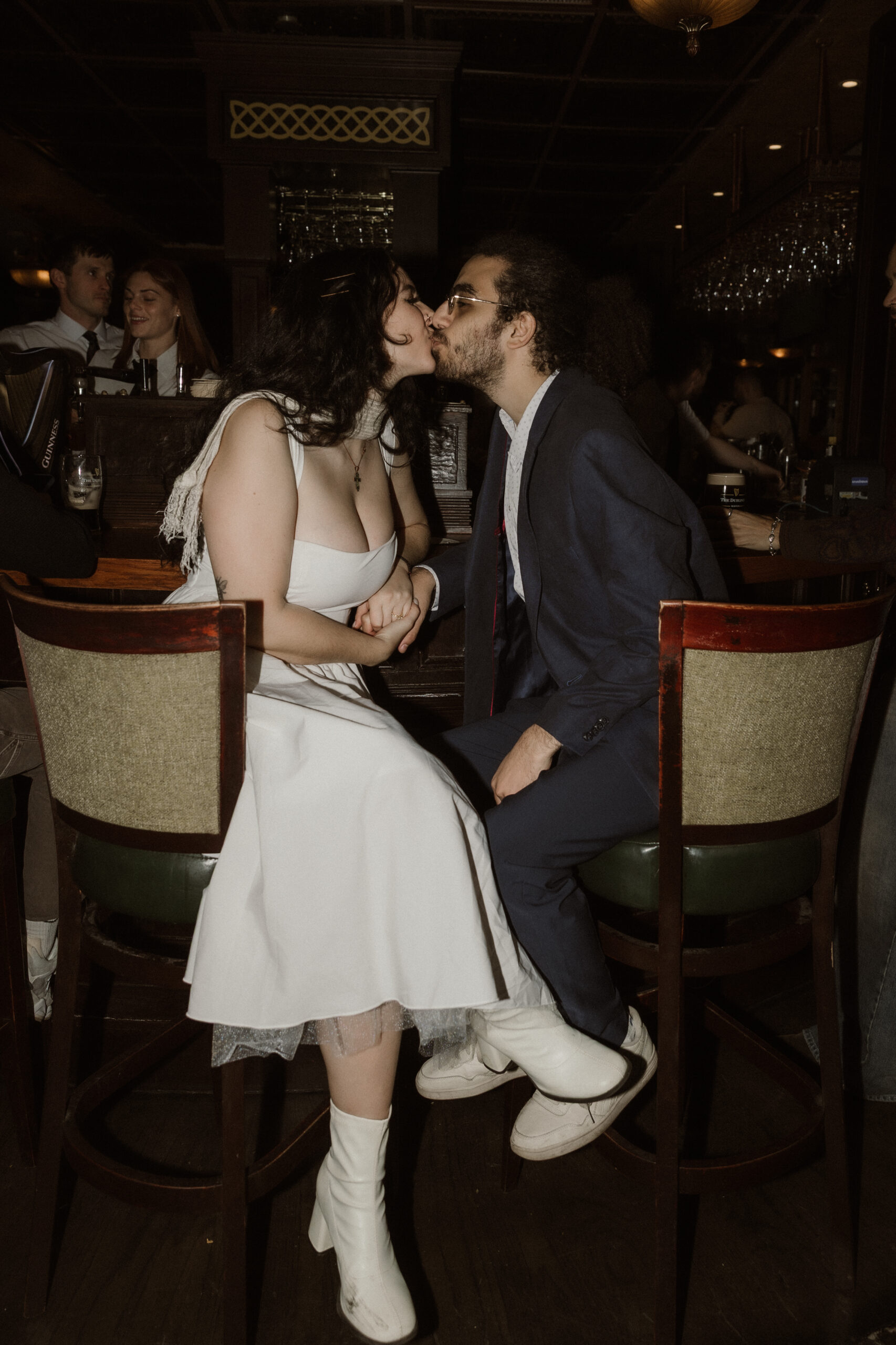 Boston engagement session capturing genuine connection and laughter