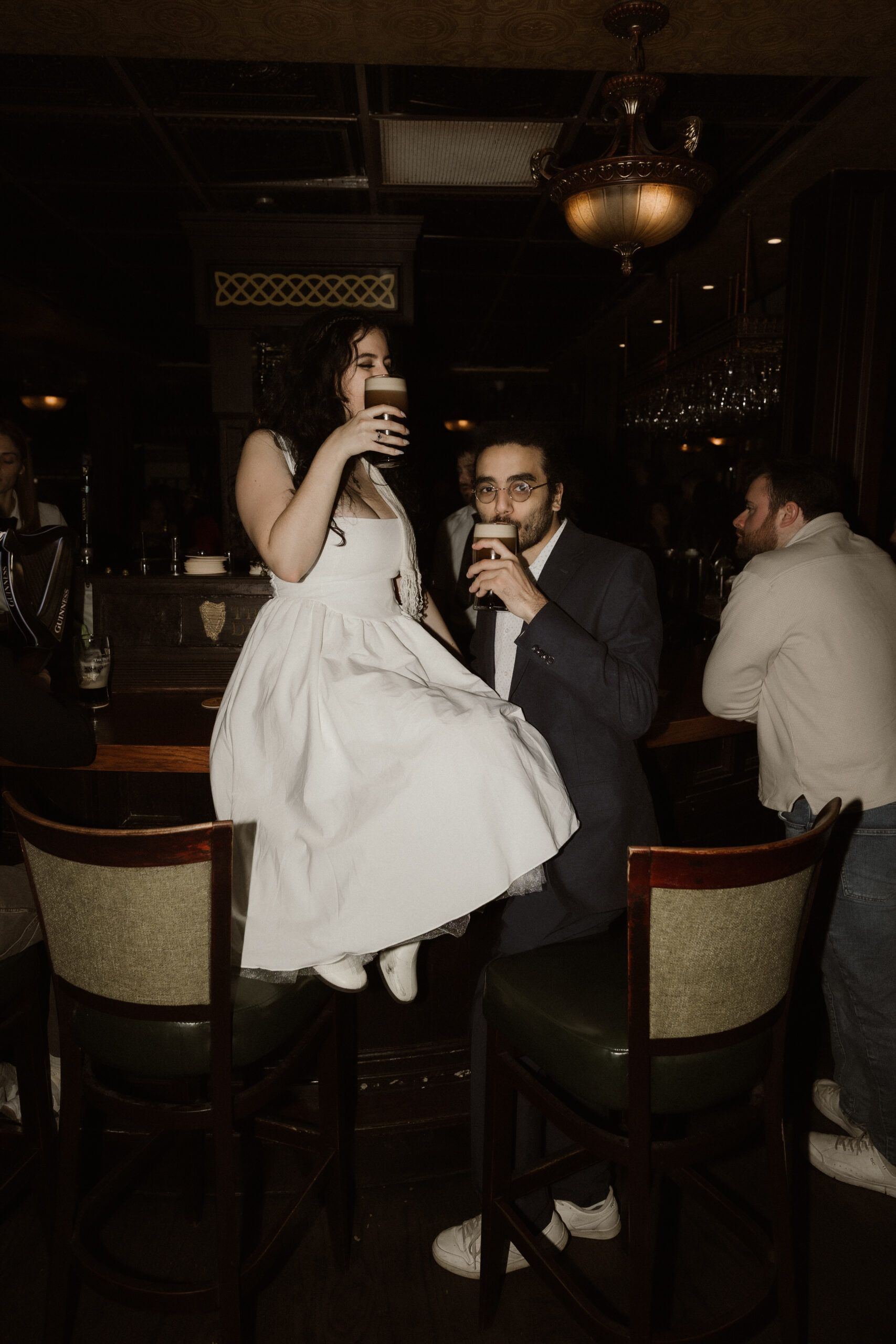 Boston engagement session capturing genuine connection and laughter