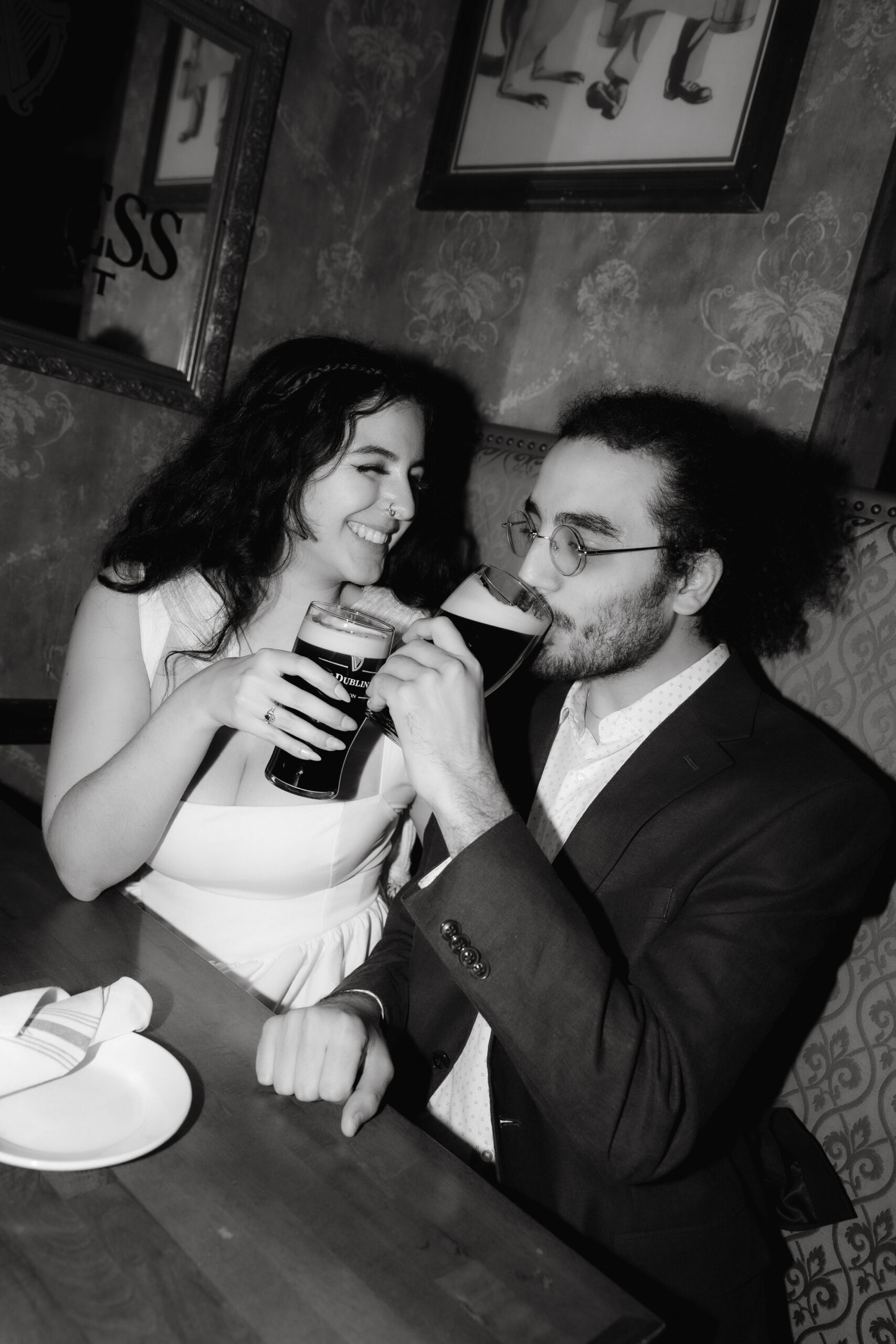 Boston engagement session capturing genuine connection and laughter