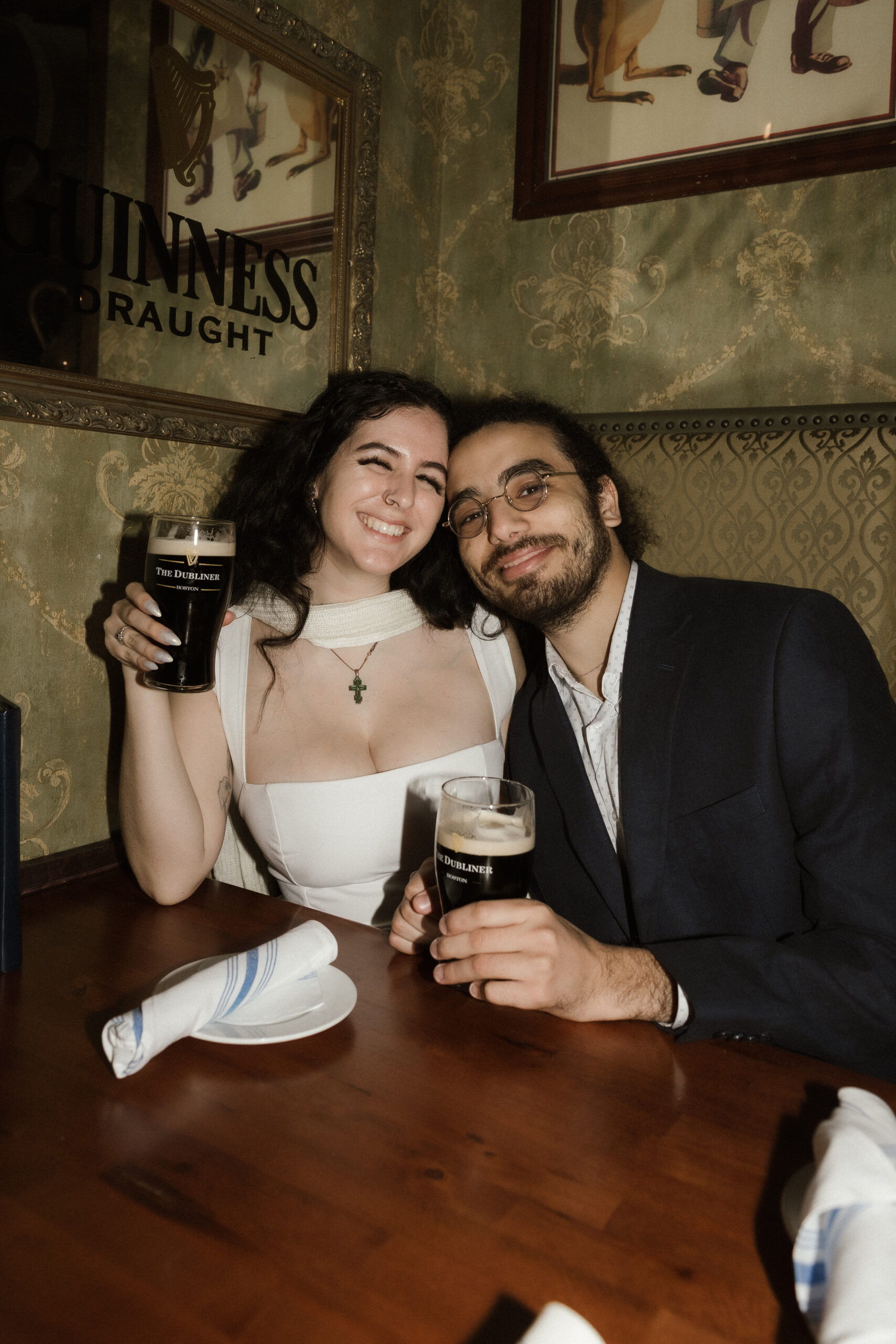 Boston engagement session capturing genuine connection and laughter