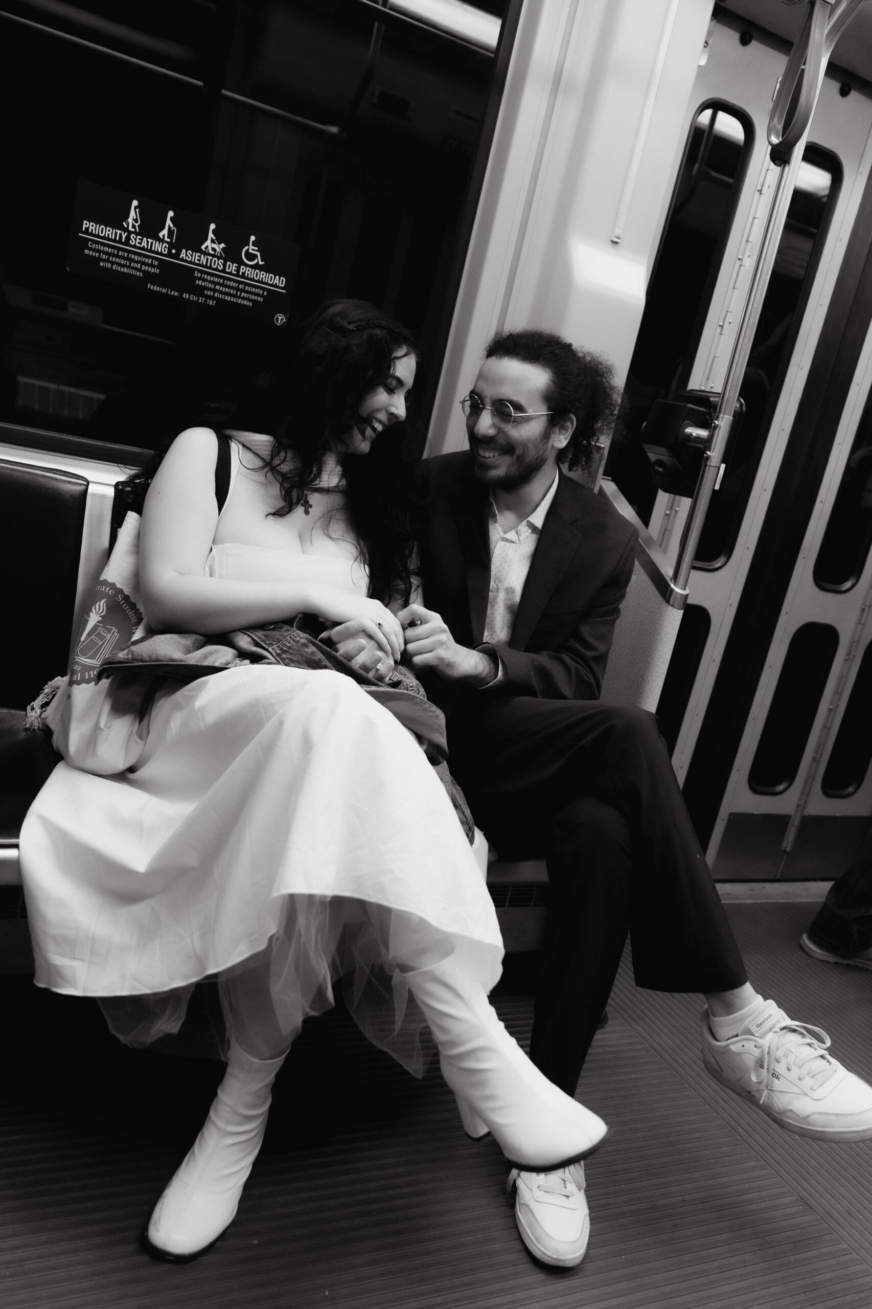 Boston engagement session capturing genuine connection and laughter