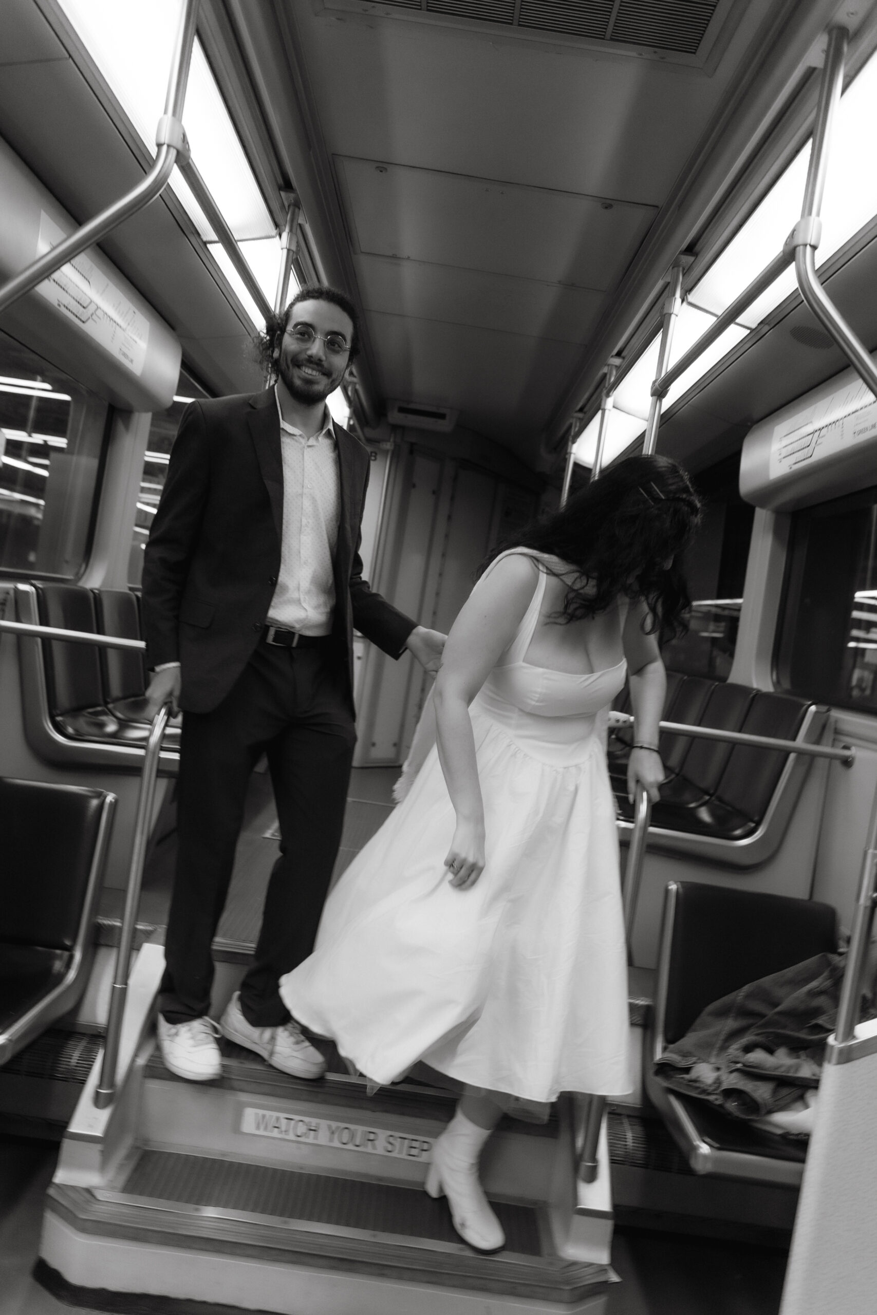 Boston engagement session capturing genuine connection and laughter