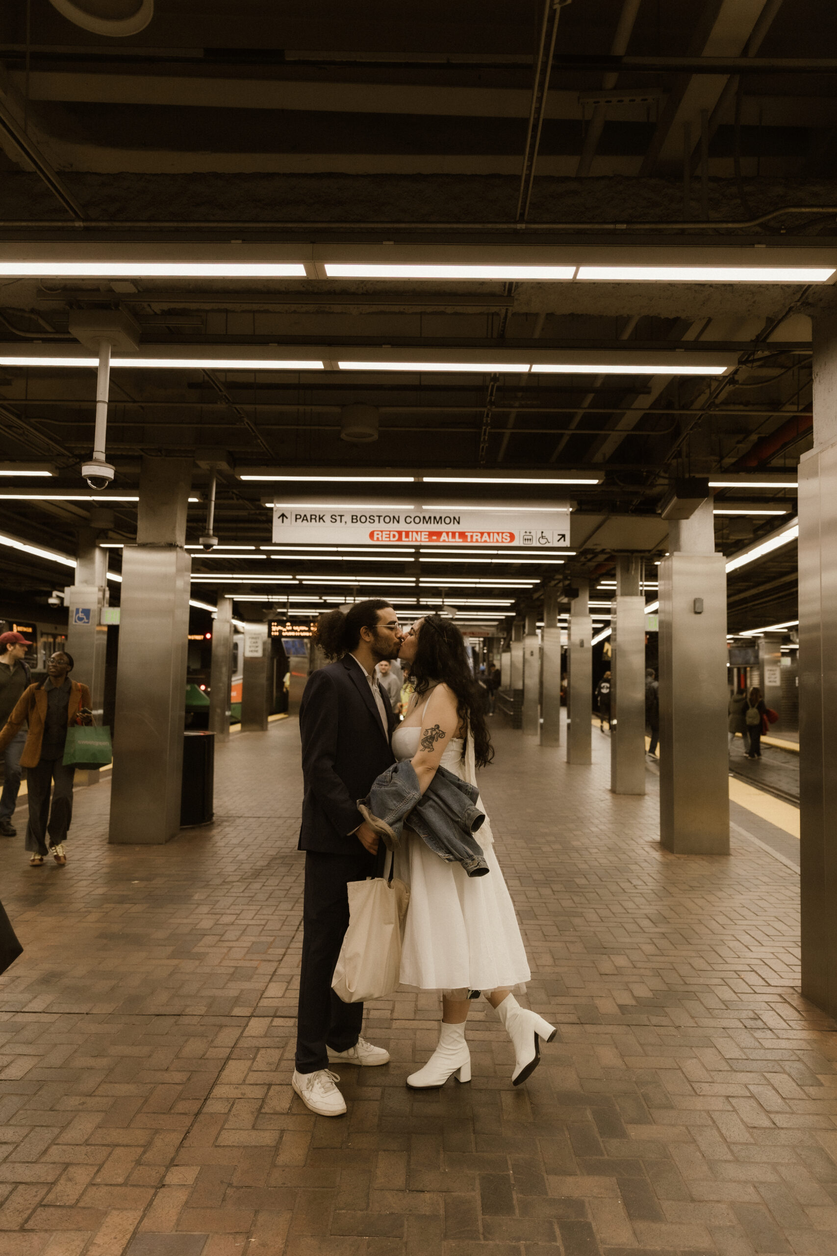 Boston engagement session capturing genuine connection and laughter