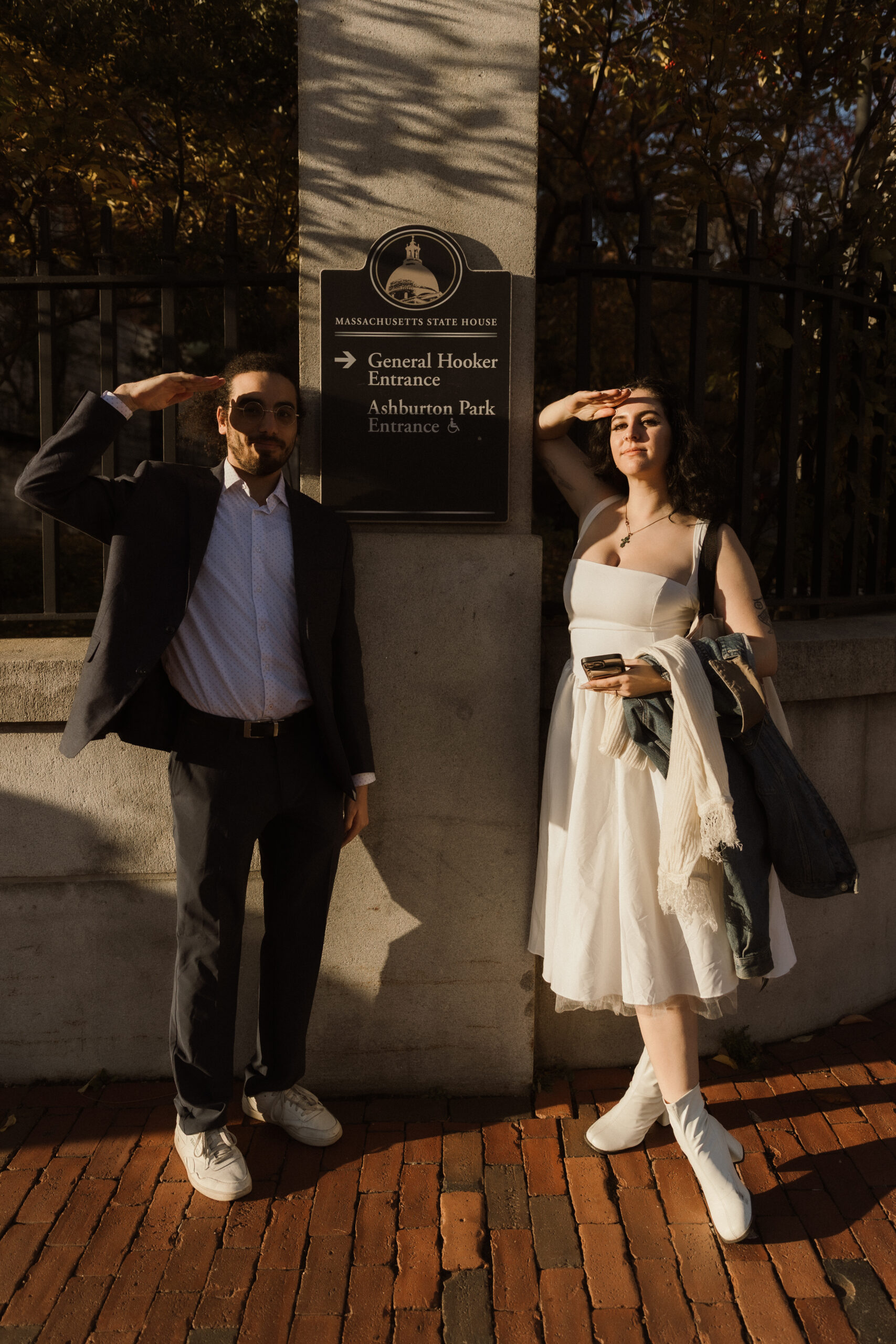 Boston engagement session capturing genuine connection and laughter