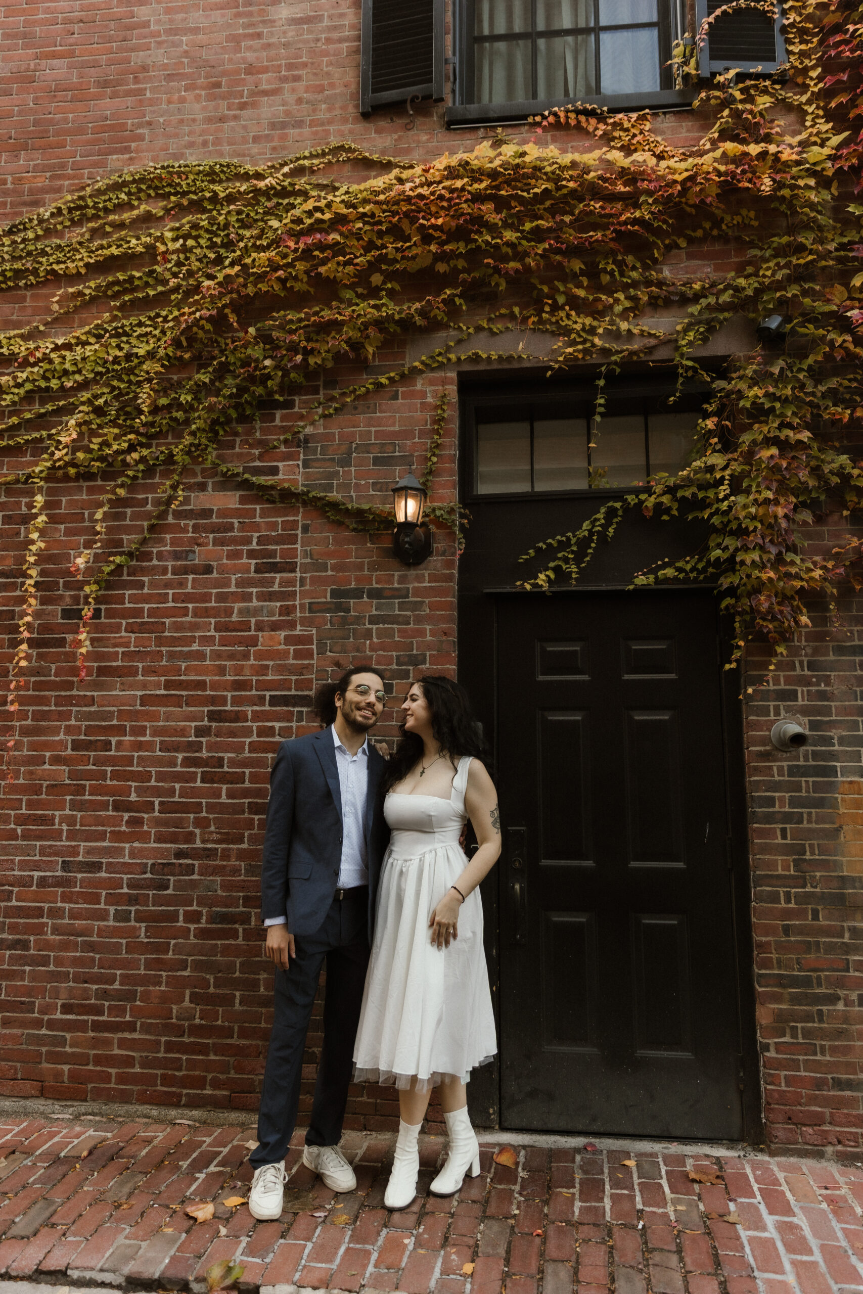 Boston engagement session capturing genuine connection and laughter
