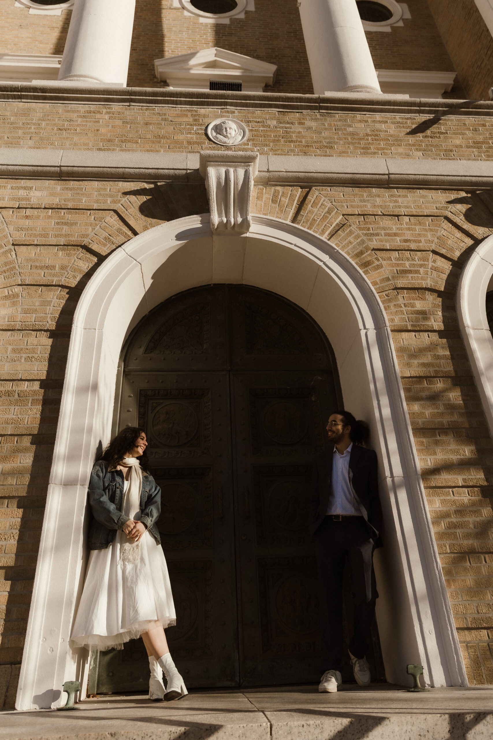 Boston engagement session capturing genuine connection and laughter