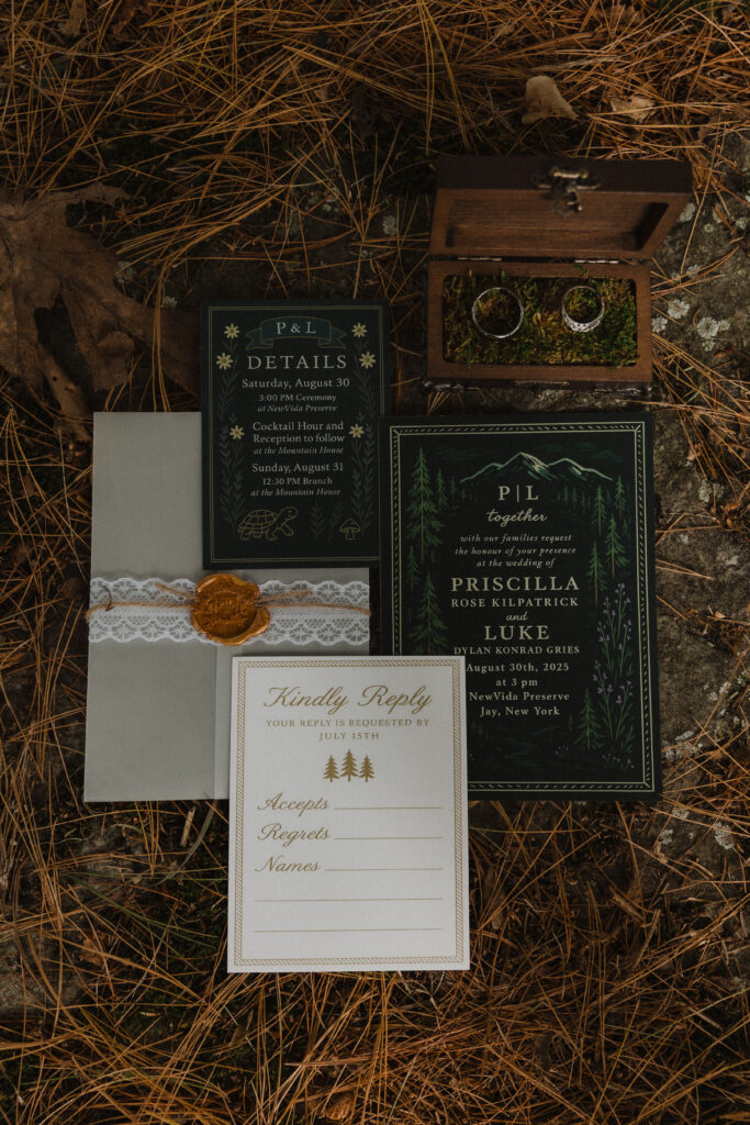 Bride getting ready in a suite at The Sagamore Resort during a fall wedding in Lake George